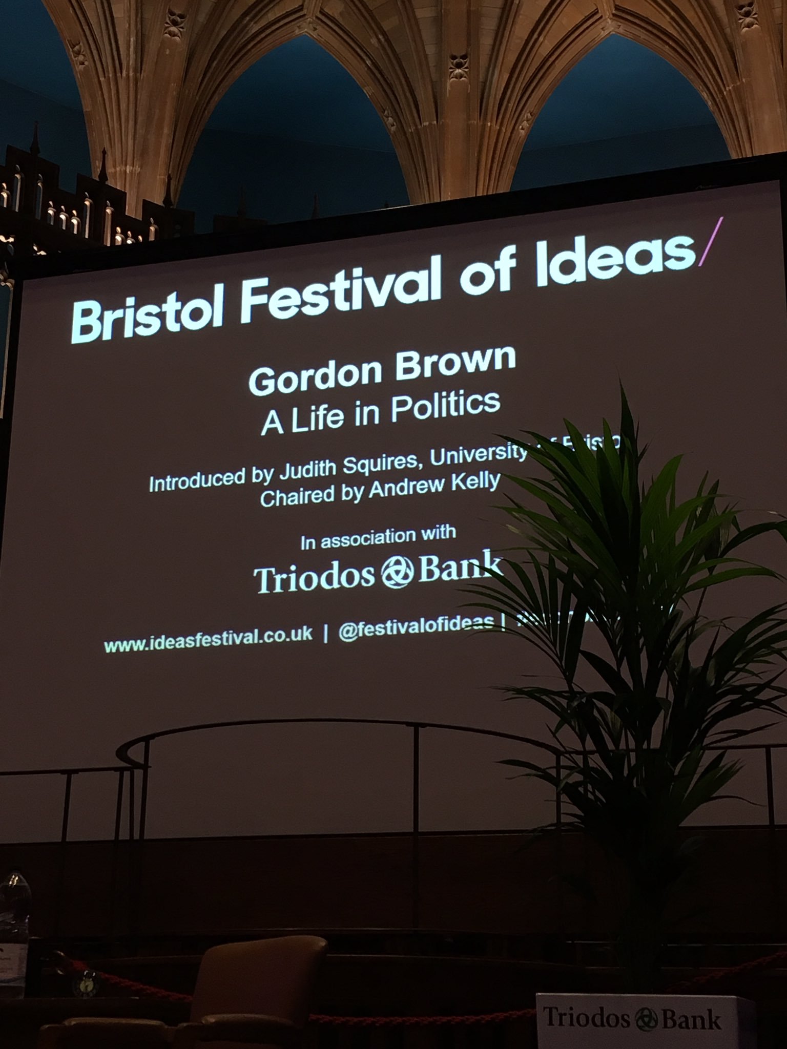@OfficeGSBrown Excited to be at the Will's Building #Bristol to see Gordon Brown speak at #economicsfest @FestivalofIdeas #bestseatsinthehouse https://t.co/PtmOUP96pQ